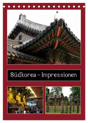 Südkorea – Impressionen (Tischkalender 2024 DIN A5 hoch), CALVENDO Monatskalender von Hein,  Christina