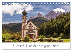 Südtirol – Land der Berge und Seen (Tischkalender 2024 DIN A5 quer), CALVENDO Monatskalender von Müller,  Harry