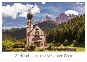 Südtirol – Land der Berge und Seen (Wandkalender 2024 DIN A3 quer), CALVENDO Monatskalender von Müller,  Harry