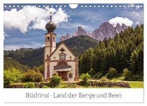 Südtirol – Land der Berge und Seen (Wandkalender 2024 DIN A4 quer), CALVENDO Monatskalender von Müller,  Harry