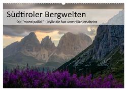 Südtiroler Bergwelten – Die monti pallidi, Idylle die fast unwirklich erscheint (Wandkalender 2024 DIN A2 quer), CALVENDO Monatskalender von Weber,  Götz