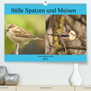 Süße Spatzen und Meisen (Premium, hochwertiger DIN A2 Wandkalender 2021, Kunstdruck in Hochglanz) von Andreas Lederle,  Kevin