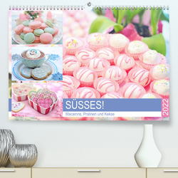 Süsses! Macarons, Pralinen und Kekse (Premium, hochwertiger DIN A2 Wandkalender 2022, Kunstdruck in Hochglanz) von Hurley,  Rose