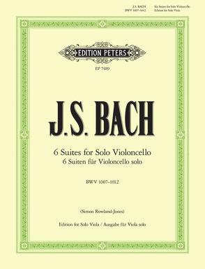 Suiten für Violoncello solo BWV 1007-1012 von Bach,  Johann Sebastian, Rowland-Jones,  Simon