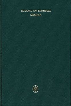 Summa. Liber II. Tractatus 1–2 von Nikolaus von Strassburg, Pellegrino,  Gianfranco