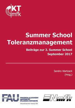 Summer School Toleranzmanagement von Wartzack,  Sandro