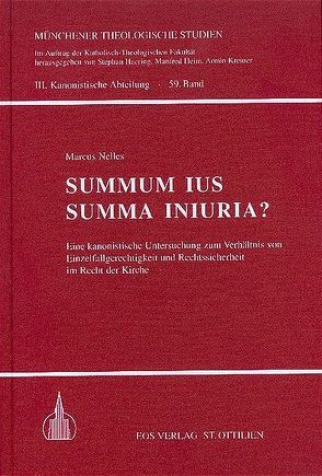 Summum ius Summa Iniuria? von Nelles,  Marcus