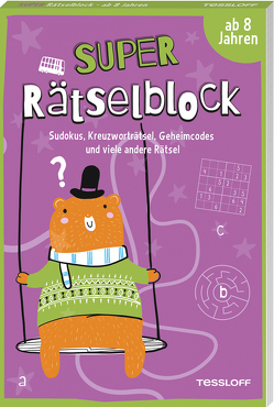 Super Rätselblock ab 8 Jahren.Sudokus, Kreuzwörträtsel, Geheimcodes und viele andere Rätsel von Heine,  Stefan