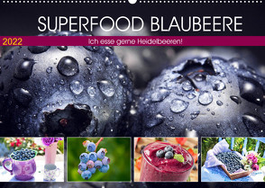 Superfood Blaubeere. Ich esse gerne Heidelbeeren! (Wandkalender 2022 DIN A2 quer) von Hurley,  Rose