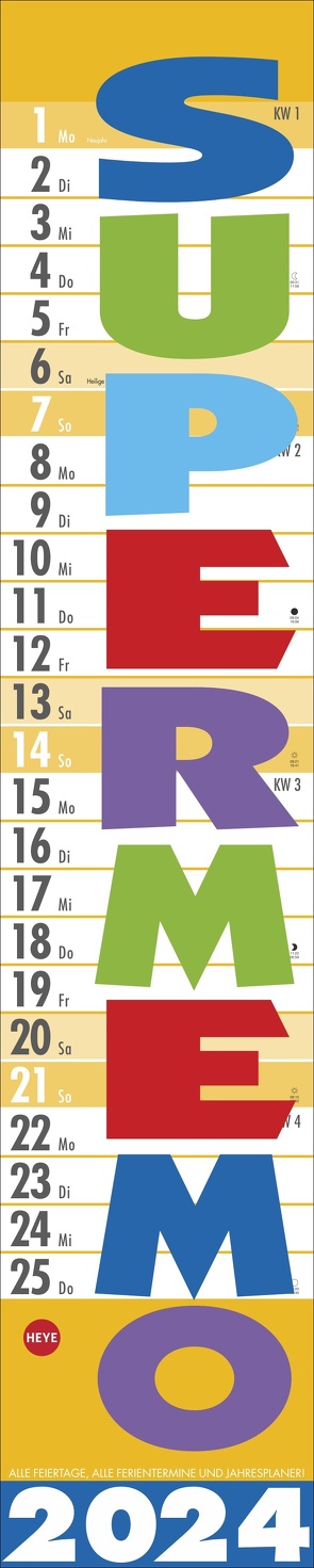 Supermemo Kalender 2024