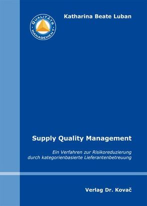 Supply Quality Management von Luban,  Katharina B