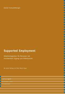 Supported Employment von Schaufelberger,  Daniel