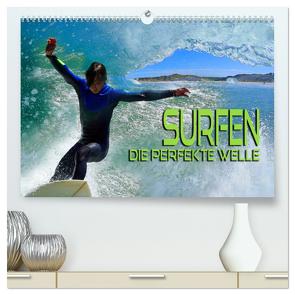 Surfen – die perfekte Welle (hochwertiger Premium Wandkalender 2024 DIN A2 quer), Kunstdruck in Hochglanz von Bleicher,  Renate