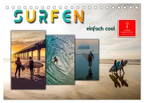 Surfen – einfach cool (Tischkalender 2024 DIN A5 quer), CALVENDO Monatskalender von Roder,  Peter