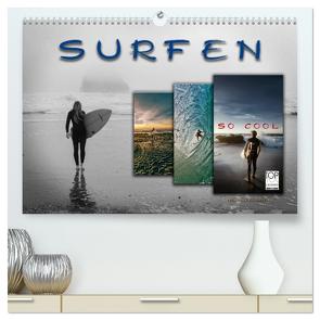 Surfen – so cool (hochwertiger Premium Wandkalender 2024 DIN A2 quer), Kunstdruck in Hochglanz von Roder,  Peter