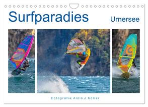 Surfparadies Urnersee (Wandkalender 2024 DIN A4 quer), CALVENDO Monatskalender von J. Koller,  Alois