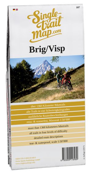 Swiss Singletrail Map / Brig-Visp von Giger,  Thomas