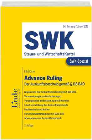 SWK-Spezial Advance Ruling von Koran,  Birgitt, Ritz,  Christoph