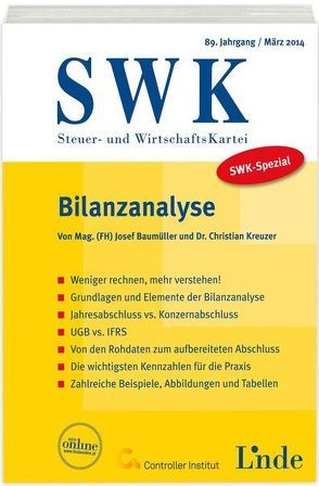 SWK-Spezial Bilanzanalyse von Baumüller,  Josef, Kreuzer,  Christian