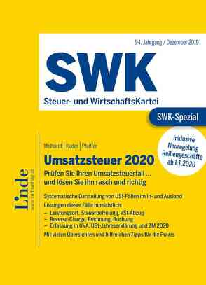 SWK-Spezial Umsatzsteuer 2020 von Kuder,  Bernhard, Melhardt,  Stefan, Pfeiffer,  Sebastian