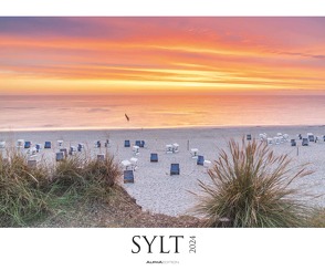 Sylt 2024 – Bildkalender XXL 60×50 cm – hochwertiger Wandkalender im Querformat – Landschaftskalender – Wandplaner – Deutsche Küsten