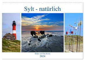 Sylt – natürlich (Wandkalender 2024 DIN A2 quer), CALVENDO Monatskalender von Krone,  Elke