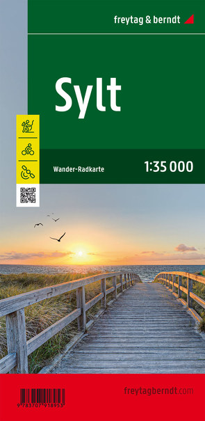 Sylt, Wander-, Rad- und Freizeitkarte 1:35.000, freytag & berndt, WKD 3759B, mit Infoguide