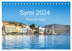 Symi 2024, Perle der Ägäis (Tischkalender 2024 DIN A5 quer), CALVENDO Monatskalender von O. Schüller und Elke Schüller,  Stefan