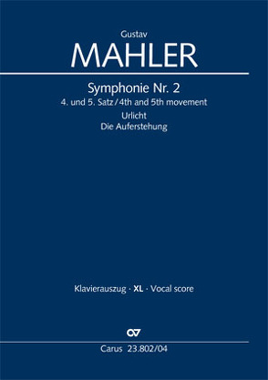 Symphonie Nr. 2 (Klavierauszug XL) von Mahler,  Gustav