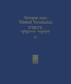 Synopse zum Talmud Yerushalmi von Becker,  Hans-Jürgen, Ipta,  Kerstin, Reeg,  Gottfried, Schaefer,  Peter