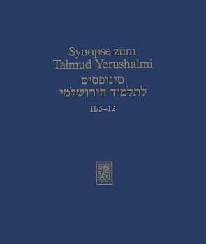 Synopse zum Talmud Yerushalmi von Becker,  Hans-Jürgen, Jansen,  Ka, Reeg,  Gottfried, Schaefer,  Peter