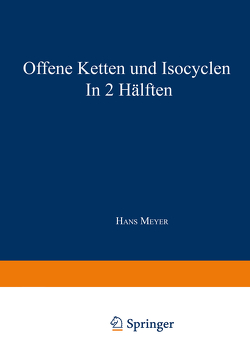 Synthese der Kohlenstoffverbindungen von Meyer,  Dr. Hans