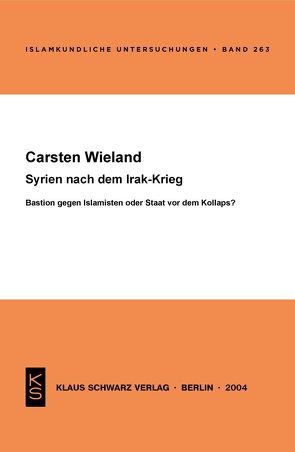 Syrien nach dem Irak-Krieg von Wieland,  Carsten