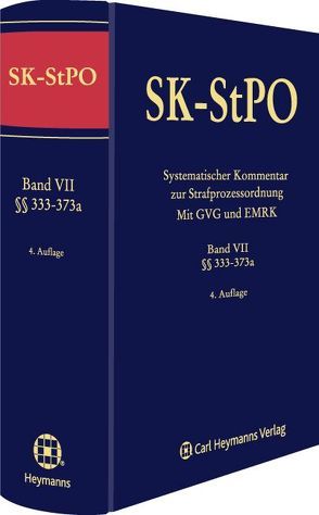 Systematischer Kommentar zur Strafprozessordnung (Mit GVG und EMRK) von Wolter,  Jürgen