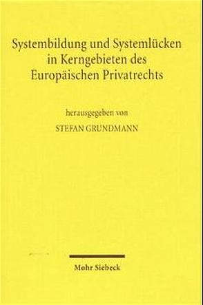 Systembildung und Systemlücken in Kerngebieten des Europäischen Privatrechts von Grundmann,  Stefan