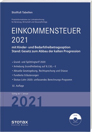 Tabelle, Einkommensteuer 2021