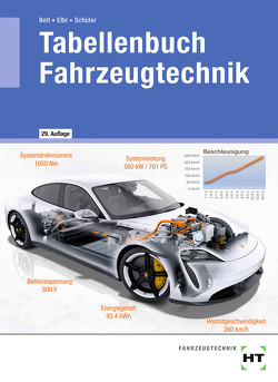 Tabellenbuch Fahrzeugtechnik von Bell,  Marco, Elbl,  Helmut, Schüler,  Wilhelm