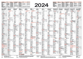 Tafelkalender A4 2024 von Korsch Verlag