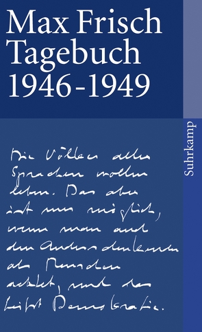 Tagebuch 1946-1949 von Frisch,  Max