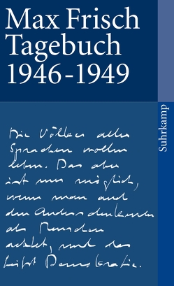 Tagebuch 1946–1949 von Frisch,  Max