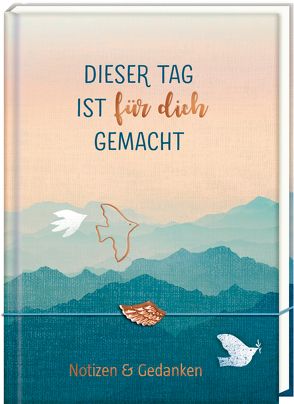 Tagebuch mit Flügel-Armband – Dieser Tag ist für dich gemacht