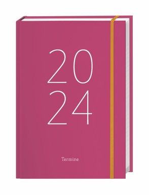 Tages-Kalenderbuch A5, pink 2024