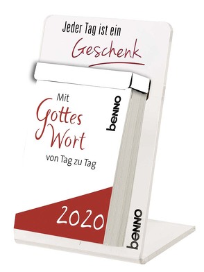 Tagesabreißkalender »Mit Gottes Wort von Tag zu Tag 2020« von Dlugos,  Ingrid