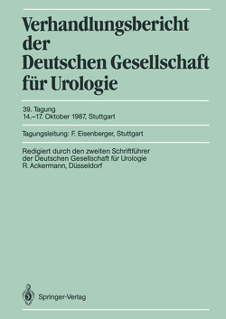 Tagung 14.–17. Oktober 1987, Stuttgart von Ackermann,  Rolf, Eisenberger,  Ferdinand