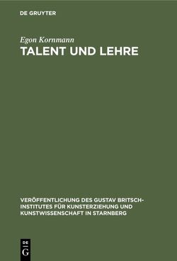 Talent und Lehre von Kornmann,  Egon