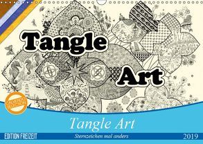 Tangle-Art, Sternzeichen mal anders (Wandkalender 2019 DIN A3 quer) von janne