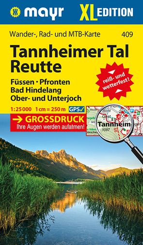 Mayr Wanderkarte Tannheimer Tal, Reutte XL 1:25.000 von KOMPASS-Karten GmbH