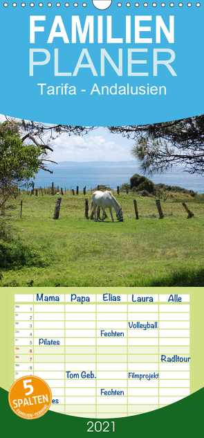 Tarifa – Andalusien – Familienplaner hoch (Wandkalender 2021 , 21 cm x 45 cm, hoch) von Peitz,  Martin