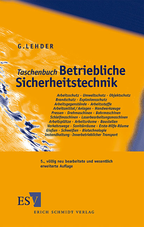 Taschenbuch Betriebliche Sicherheitstechnik von Lehder,  Günter, Skiba,  Reinald