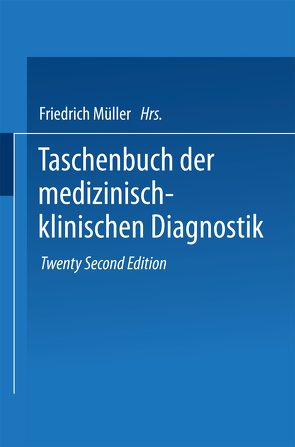 Taschenbuch der Medizinisch-Klinischen Diagnostik von Seifert,  Otto, von Müller,  Friedrich